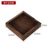 Conjunto de Chá Chinês Bandeja de Madeira Conjunto de Bandeja de Chá Retrô Madeira de Paulownia Cor Queimada Bandeja de Chá para Preparar Chá Perto do Fogão Bandeja de Frutas de Madeira Maciça Dividida