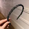 Diadema trenzada de malla para mujer Verano Super hada floral banda para el cabello retro francés fina horquilla para el cabello recogido peinado princesa tocado