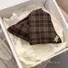 Estilo Preppy Británico Retro Tela de Mezclilla Tela de Botón Pinza para el Cabello Pinza para el Cabello de Cuadros Rojos y Azules con Lunares Pinza de Tiburón