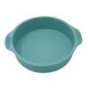 Plato redondo de silicona resistente a altas temperaturas de 9 pulgadas de doble capa binaural para pastel, para uso doméstico, para pizza, utensilios para hornear, herramientas para hornear en microondas