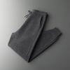 Otoño e Invierno Nuevo Pantalón de Hombre 100 Lana Pura Ropa Exterior Casual con Cordones Pantalón Grueso de Pie Pequeño Pantalón Deportivo