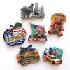 Pegatinas de Resina para Refrigerador Americanas Atractivos Turísticos 3D Americanos Memorial Nueva York Los Ángeles Washington Mayoreo