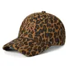 Boné de Baseball Estilo Coreano com Estampa de Leopardo Selvagem para Mulheres, Boné Macio Desgastado com Aba, Chapéu de Sol para Viagem para Garota Popular Transfronteiriço