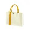 Bolsa Tote Estéreo de Lona Personalizada com Logo Bolsa Transversal de Lona Personalizada com Fita para Promoção Corporativa
