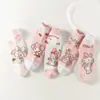 2026 Nuevos Calcetines Infantiles de Dibujos Animados para Niñas, Primavera y Verano, Nuevos y Cómodos Calcetines con Encaje, Calcetines Infantiles Escolares de Media Pantorrilla