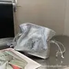 2026 Novo Estilo Saco da Sorte Feminino Corrente de Bolsa Nuvem Prateada Bolsa de Ombro Transversal Venda Direta de Fábrica Comércio Exterior Transfronteiriço Atacado