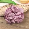 Direto da fábrica 7,5cm borda queimada camélia grampo broche acessórios sapatos flor acessórios de cabelo corsage flor feita à mão