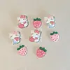 Acessórios de Joias DIY Desenho Animado Gatinho Kt Morango Cola de Creme Resina Pequenos Acessórios Materiais para Presilha de Cabelo Feita à Mão Atacado