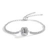 Pulsera de plata S925 con diamantes Mosan Galaxy y moissanita cuadrada, Raydion Simple, para mujer, Shake Voice Live, tienda de fábrica