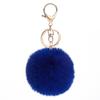 Venda Direta da Fábrica Bola de Pelo Falsa de Coelho Rex 8cm Chaveiro Feminino Bagagem de Viagem Corrente para Bolsa Pingente Atacado