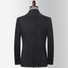 Traje de Lana para Hombre Otoño e Invierno Nuevo Estilo Coreano Elástico Casual para Hombre Pequeño Traje para Hombre Delgado Moderno Traje Superior