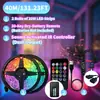 Tira de luz ambiental 5050RGB transfronteriza, alimentada por USB, control remoto de 20 teclas alimentado por batería, control de sonido musical colorido