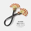 Pinza de pavo real retro de alta gama para mujer, herramienta para moño alto de flor en la parte posterior de la cabeza, clip de torsión para moño perezoso, accesorio para el cabello