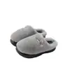 Pantuflas de algodón peludo para otoño e invierno para mujer, silenciosas y engrosadas con suelas suaves antideslizantes, zapatos de algodón cálidos para interior de pareja para hombre