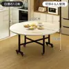 Mesa de jantar dobrável, mesa redonda para uso doméstico, mesa dobrável móvel, adequada para 20 pessoas, estilo novo, grande mesa de jantar redonda