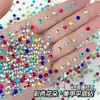 Tendência Nova Colorida Macaco Estrela Arte de Unha Strass Super Brilhante Fundo Plano Estrela de Cinco Pontas Vidro K9 Decorações para Unhas Atacado