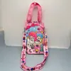 Bolsa para botella de agua de dibujos animados Sanrio, bolso cruzado, bolso de peluche de Kuromi, bolso tipo cubo de Cinnamoroll, bolsa de almacenamiento de mano, bolsa de lona