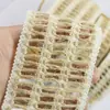 Tira de encaje de algodón y lino con borde de cuerda hueca cinta decoración de bordes para textiles del hogar cortina sofá ropa accesorios venta al por mayor de fábrica