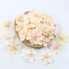 Flores de Seda de Begonia, Flores Artificiales, Coronas de Flores Hechas a Mano para Manualidades, Flores Decorativas para Pasadores, Cabezas de Flores de Cinco Pétalos