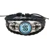 Pulsera de Cordón de Cuero de Equipo de la División Pacífico de la NHL Logo del Equipo de Hockey sobre Hielo Cordón de Cuero Genuino Merchandising para Fans