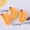 Juguete de Comida de Simulación Accesorios de Resina DIY Plato de Tostadas Plato de Plátano Imán Creativo para Refrigerador Hebilla de Zapato Materiales Hechos a Mano