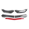 Lábio Frontal Universal de Quatro Seções para Automóvel Trilha Ajustável de Quatro Seções Pá Frontal Espessada Camada Dupla Lábio Frontal de Quatro Seções Chin
