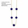 Nuevo Conjunto de Tres Piezas de Lujo de Nicho de Alta Gama, Collar, Pulsera y Pendientes de Acero de Titanio con Trébol de Cinco Hojas de Doble Cara para Mujer, Venta al por Mayor Transfronteriza