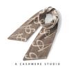 Novo Cachecol de Caxemira Outono e Inverno para Mulheres com Tecnologia Heattech e à Prova de Frio Cachecol Angulado Cachecol de Lã Jacquard Cachecol Estreito Tricotado