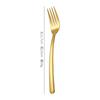 Vajilla de Acero Inoxidable 304 de Alta Gama, Engrosada, Lujo Ligero, Cuchillo, Tenedor, Cuchara de Color Dorado para Uso en Hotel, Cuchillo y Tenedor para Filete, Cuchara de Postre, Transfronterizo