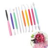 Juego de 10 piezas de bolígrafo de grabado a color, juego de grabado, cuchillo para dar forma, herramienta para decorar pasteles de azúcar, herramienta de horneado DIY
