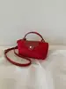 Nova Bolsa de Mão Nicho Luxo Leve Feminina Nylon Cor Contrastante Ombro Único Transversal Costurada Sob o Braço Bolsa Bolinho Pequena Quadrada
