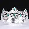 Festa de Coroação Europeia e Americana Transfronteiriça Coroa Barroca Redonda Coroa de Noiva Liga de Liga Estilo Palácio Retrô Tiara