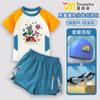Equipo Paw Paw Traje de Baño Infantil para Niño Traje de Shorts Divididos de Manga Corta Traje de Baño de Secado Rápido de Verano Traje de Baño para Bebé para Aguas Termales