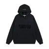 Moletom Solto com Letras Ess em Veludo Nevoeiro, Marca Tendência Transfronteiriça para Homens e Mulheres, Estilo Casal, Jaqueta com Capuz Forrada com Fleece