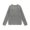 Love and Nancy Treze Linhas Outono 2026 Estilo Coreano Casual Gola Redonda Tricô Grosso Linho Suéter para Mulheres 04799