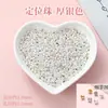 Cuentas redondas pequeñas de oro de 18k, cuentas sueltas, cuentas espaciadoras, alta retención de color, accesorios para joyería DIY hechos a mano, cuentas espaciadoras para pulseras y collares al por mayor