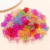 20 Acrílico Transparente Color Mixto Aleatorio Corazón Oso Mariposa Fruta Estrella de Cinco Puntas Colgante Accesorios para Joyería DIY