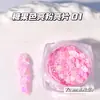 Nueva Manicura Color Caramelo Aurora Rosa Brillante Lentejuelas Fluorescente Macarrón Joyas para Uñas Lentejuelas Brillantes Fábrica Venta al por Mayor