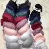 8855 Estilo Europeo y Americano Moda Encaje Sexy Fruncido Pecho Pequeño Engrosado Ropa Interior Estilo Japonés Dulce Chica Conjunto de Sujetador