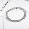 Pulseira Masculina Estilo Coreano 10 Larguras Padrão Estrela Interna Corrente de Aço Inoxidável Pulseira Masculina Distinta Pulseira Estilo Frio Simples 22cm