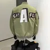 Chaqueta de piloto estilo americano de moda con bordado de parches, chaqueta de béisbol para hombre, corte holgado, versátil, primavera y otoño 2025