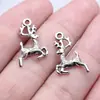 22X14Mm 0.8g Feliz Navidad DIY Hecho a Mano Colgante de Reno Animal Lindo Accesorios de Aleación de Zinc