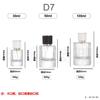 Frasco de perfume simples e moderno em estoque 30ml50ml100ml baioneta spray contínuo frasco de perfume de vidro