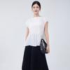 Moda Ropa para Mujer 2026 Verano Más Vendidos Tops y Camisas, Elegantes, Holgados, Sencillos, Versátiles para el Trabajo, Camisetas de Manga Corta Estilo Miyake