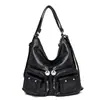 Bolso para Mujer Nuevo Bolso de Hombro Bolso de Madre Moda Gran Capacidad Estilo Coreano Mochila de Cuero Suave Moderna Madura