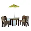 Novo Conjunto de Mesa Redonda Pequena e Cadeiras Brinquedo de Artesanato Infantil Mesa e Cadeiras Atração Turística Mais Vendido Decoração de Casa Pequenos Enfeites Atacado