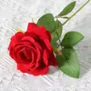Rosas de Terciopelo Sintético Cuidadosamente Seleccionadas para San Valentín Decoración de Boda para el Hogar Pared de Flores Tacto Flores Sintéticas Flores Artificiales Falsas