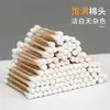 Bastoncillos de Algodón Desechables para Limpieza de Oídos, Doble Punta, En Caja, Bastoncillos de Algodón Estériles, Palo de Madera, Punta Puntiaguda, Bebé