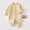 Mameluco de Bebé Estilo Cálido Otoño e Invierno Relleno de Algodón Delgado Mono de Algodón Atuendo de Otoño Ropa para Recién Nacidos Unisex Ropa para Bebé para Exteriores