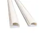Canaleta de PVC para cableado de red, de montaje superficial, plástico PVC suave y duro, coextrusión, perfil de canaleta de plástico semicircular en arco
